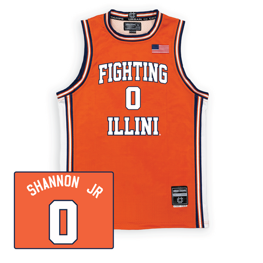 Orange Men's Basketball Illini Jersey - Terrence Shannon Jr. #0