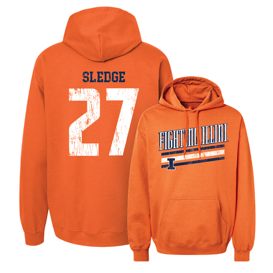 Orange Slant Hoodie  - Enyce Sledge