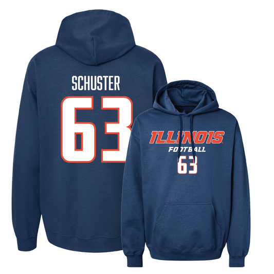 Navy Illinois Classic Hoodie   - Dezmond Schuster