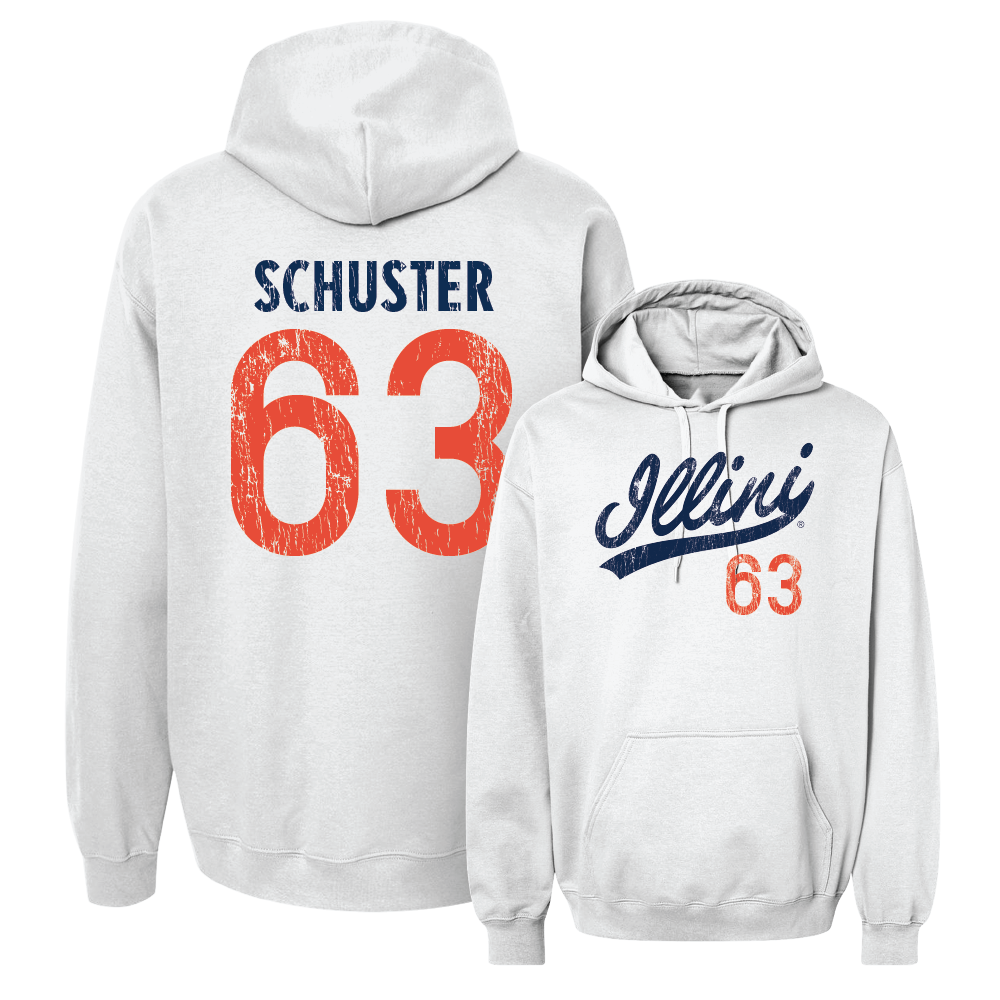 White Script Hoodie   - Dezmond Schuster