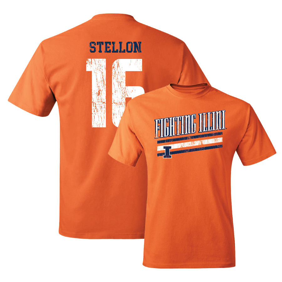 Orange Slant Tee  - Ashley Stellon