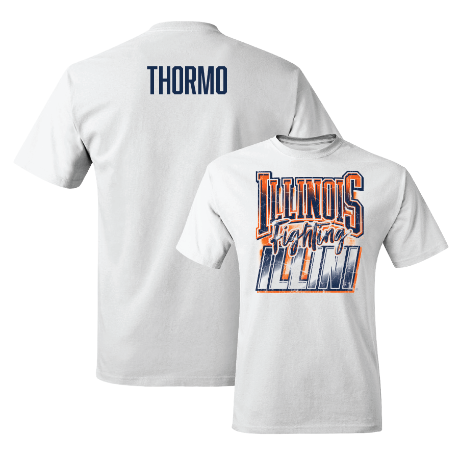 White Illinois Graphic Comfort Colors Tee  - Jason Thormo