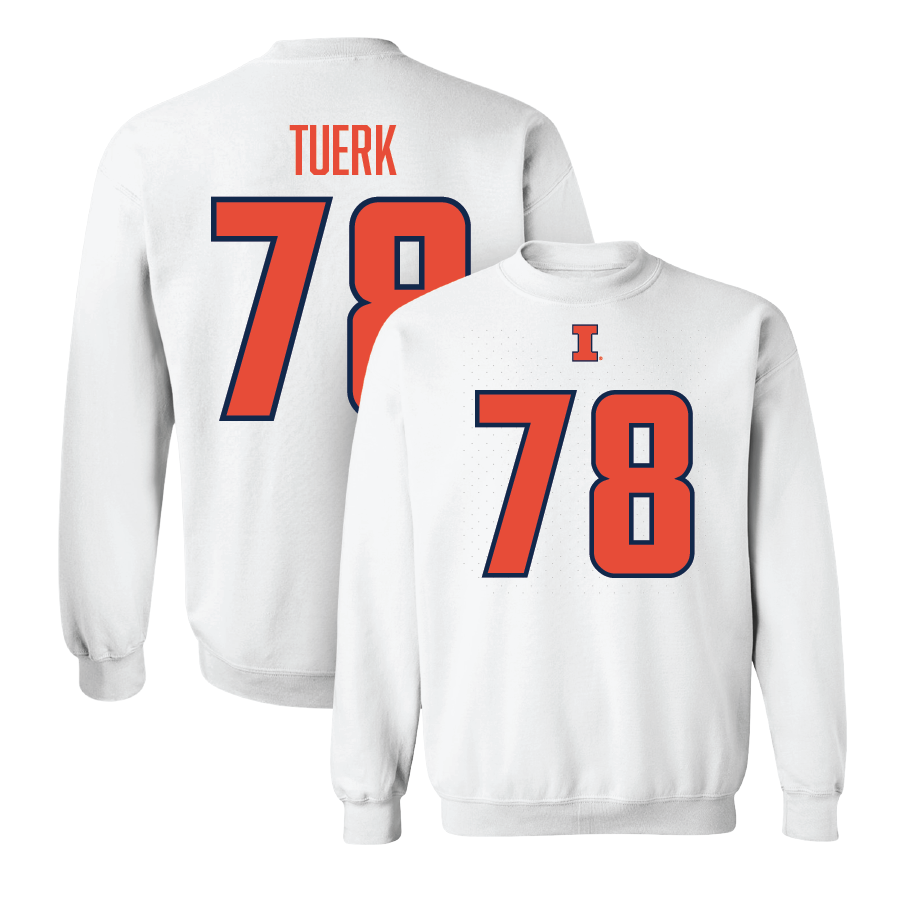 White Illinois Player Crew   - Eddie Tuerk