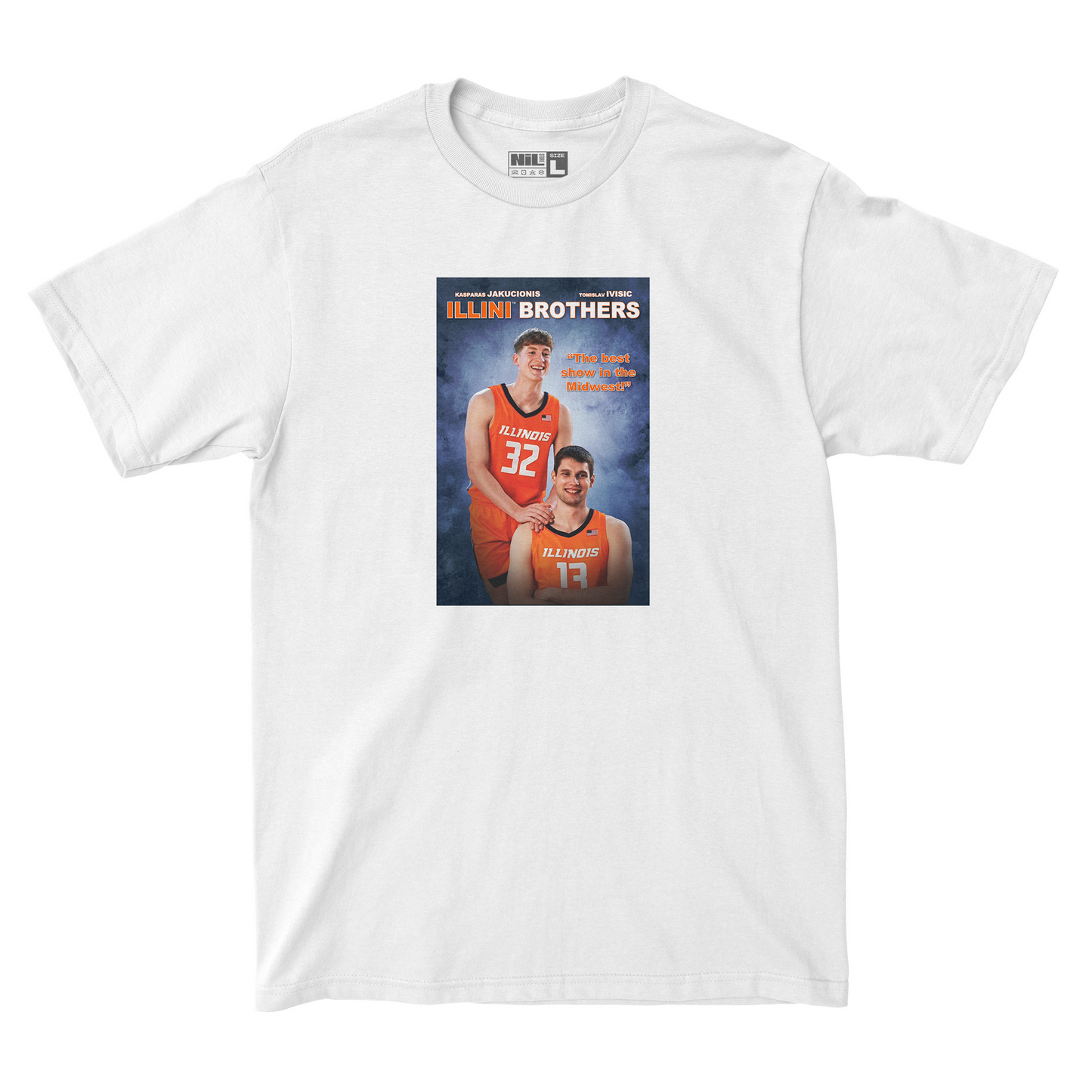 EXCLUSIVE RELEASE: Kasparas Jakucionis and Tomislav Ivisic Stepbrothers White Tee