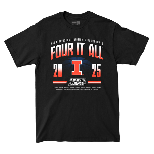 Illinois Women's Basketball Four It All Tee