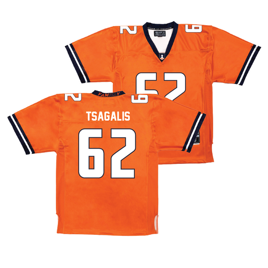 Orange Football Fighting Illini Jersey    - Sam Tsagalis