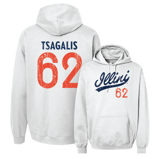 White Script Hoodie    - Sam Tsagalis