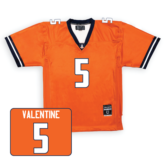 Orange Football Fighting Illini Jersey  - Ca'Lil Valentine