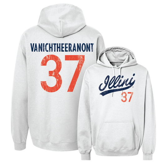 White Script Hoodie  - Ryan Vanichtheeranont