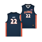 Illinois Men's Basketball Navy Jersey - Tre White