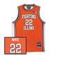 Orange Men's Basketball Illini Jersey  - Tre White