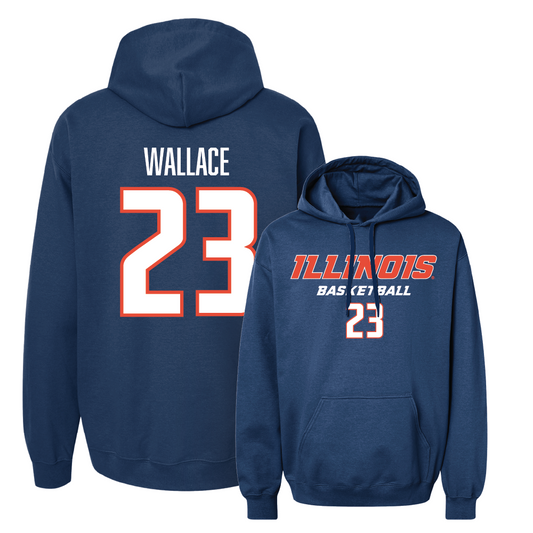 Navy Illinois Classic Hoodie  - Berry Wallace