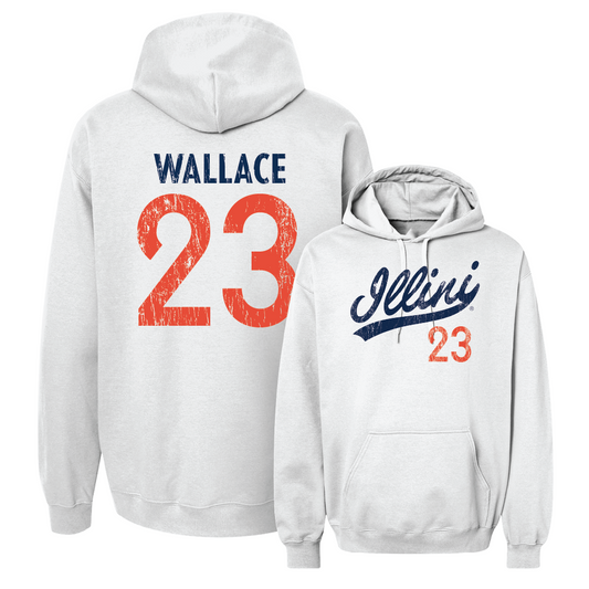 Script White Hoodie  - Berry Wallace