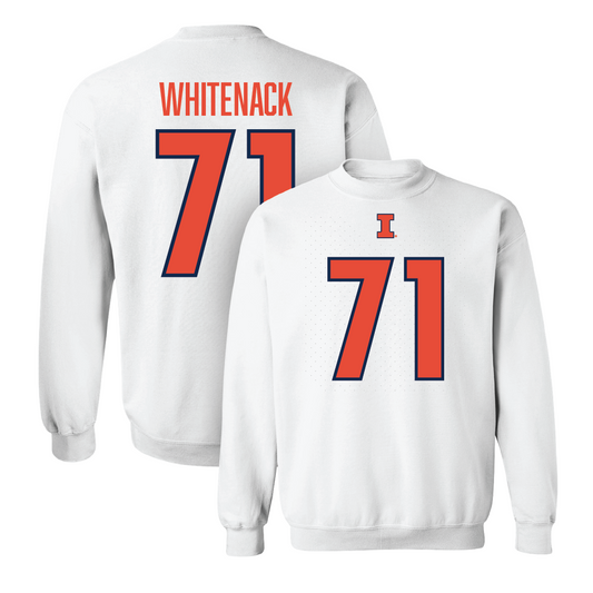 White Illinois Player Crew     - Hunter Whitenack