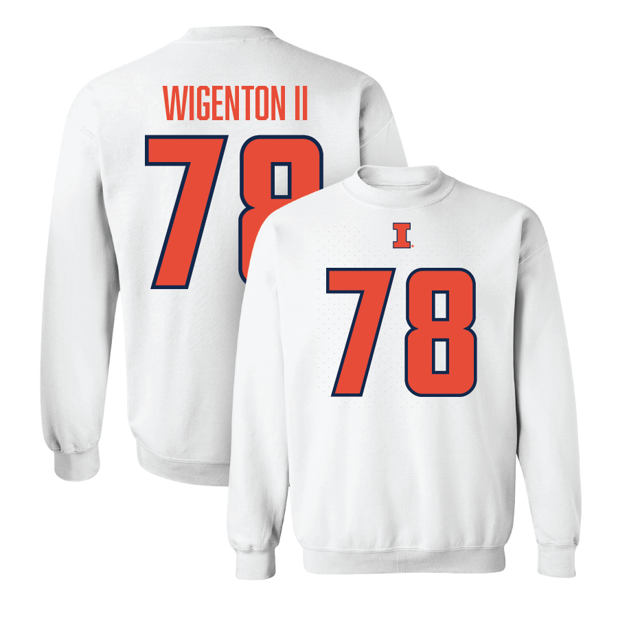 White Illinois Player Crew  - Kevin Wigenton II