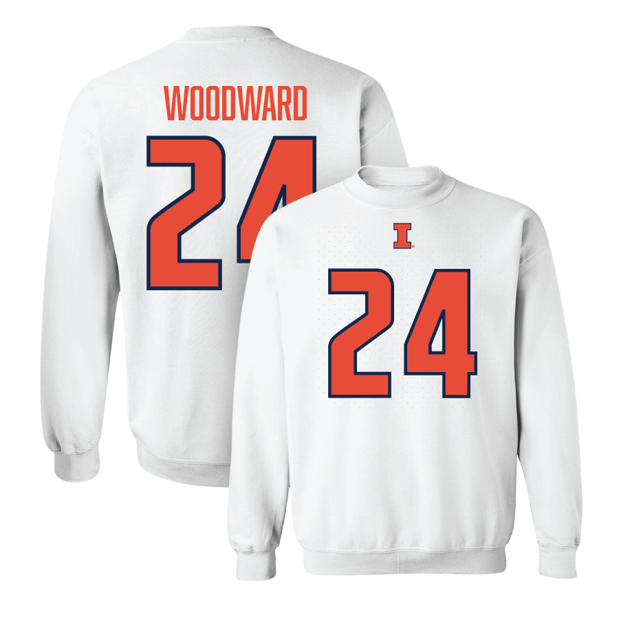 White Illinois Player Crew  - Vernon Woodward