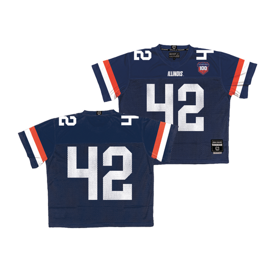 Illinois Throwback Football Jersey - Luke Zardzin