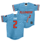 Illinois Light Blue Baseball Jersey   - Jack Zebig