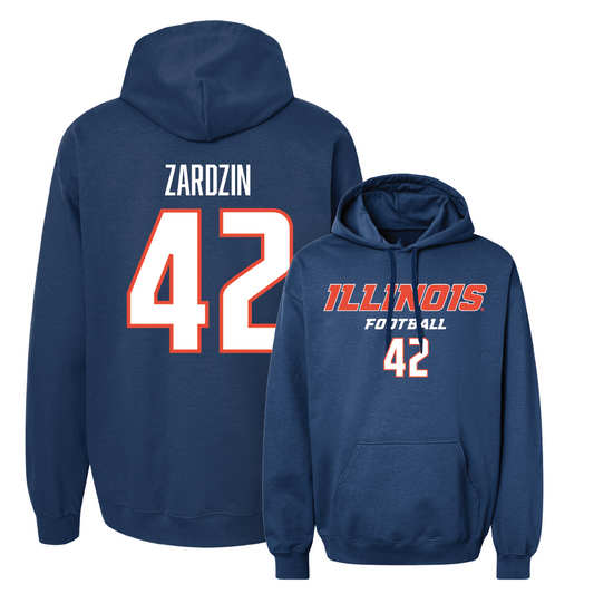 Navy Illinois Classic Hoodie    - Luke Zardzin