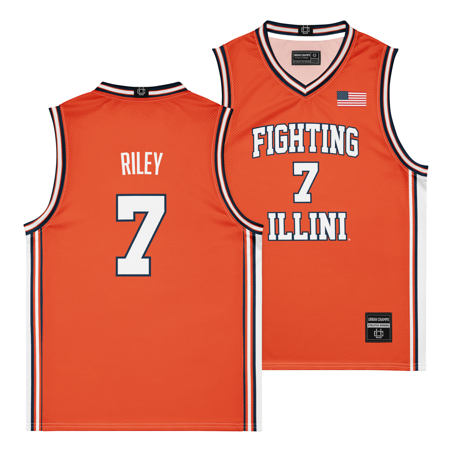 Orange Men's Basketball Illini Jersey  - Will Riley