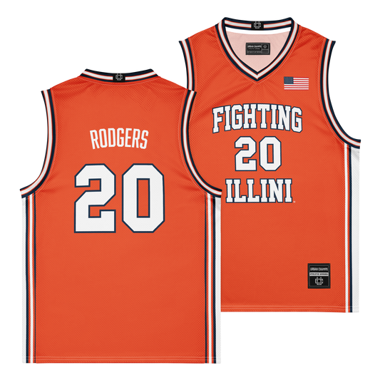 Orange Men's Basketball Illini Jersey - Ty Rodgers | #20