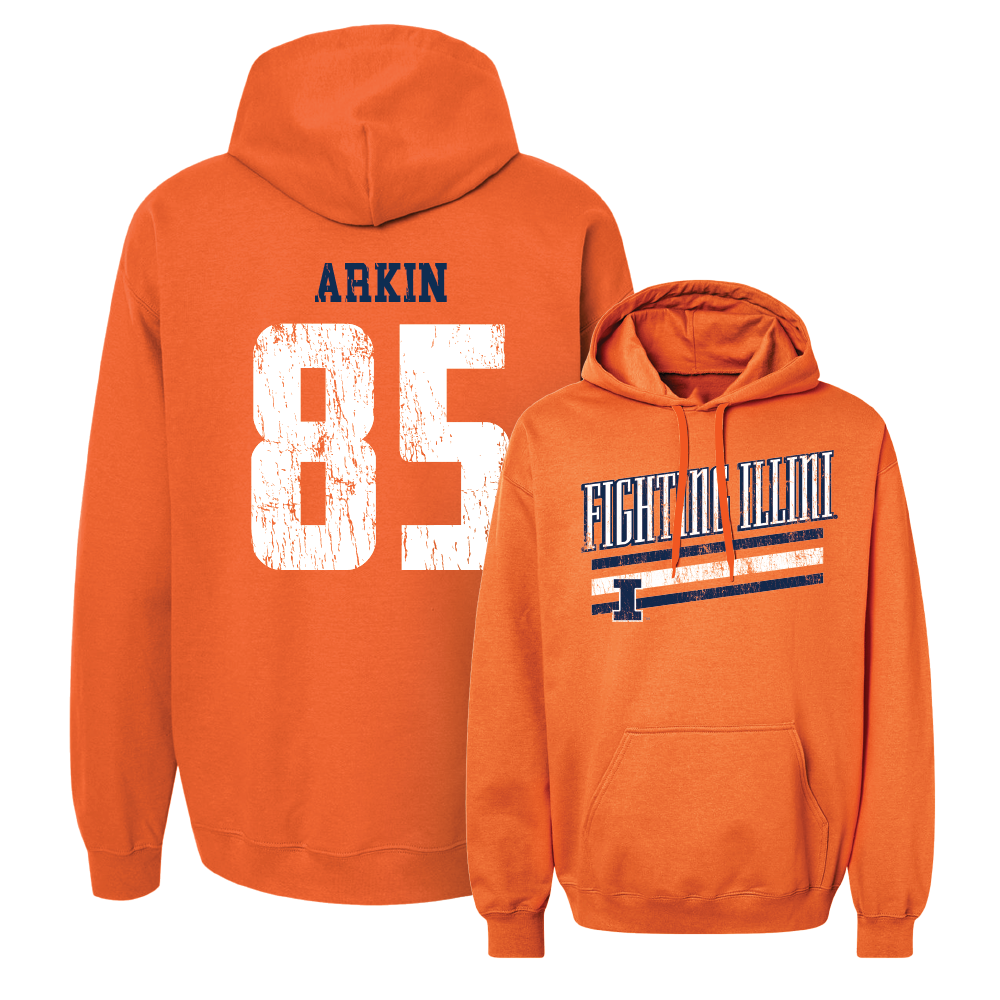 Orange Slant Hoodie    - Tanner Arkin