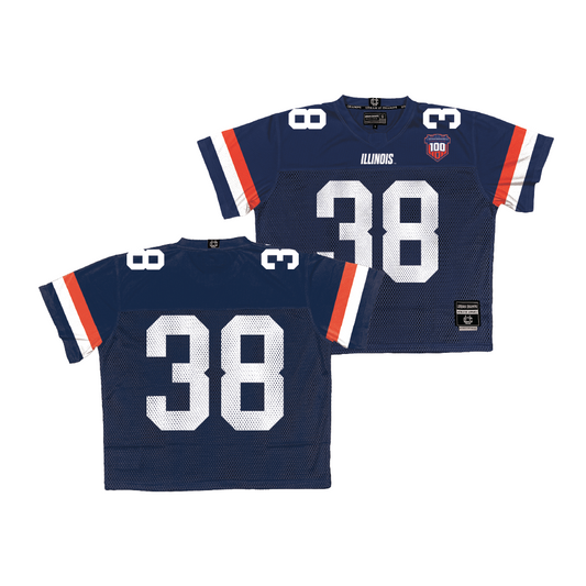 Illinois Throwback Football Jersey   - Jack Paris