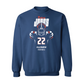 Navy Illinois Football Silhouette Crew    - Robert Jones