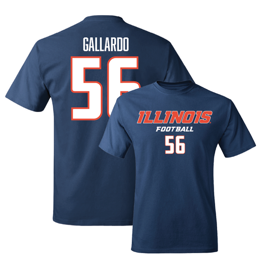 Navy Illinois Classic Tee    - Guillermo Gallardo