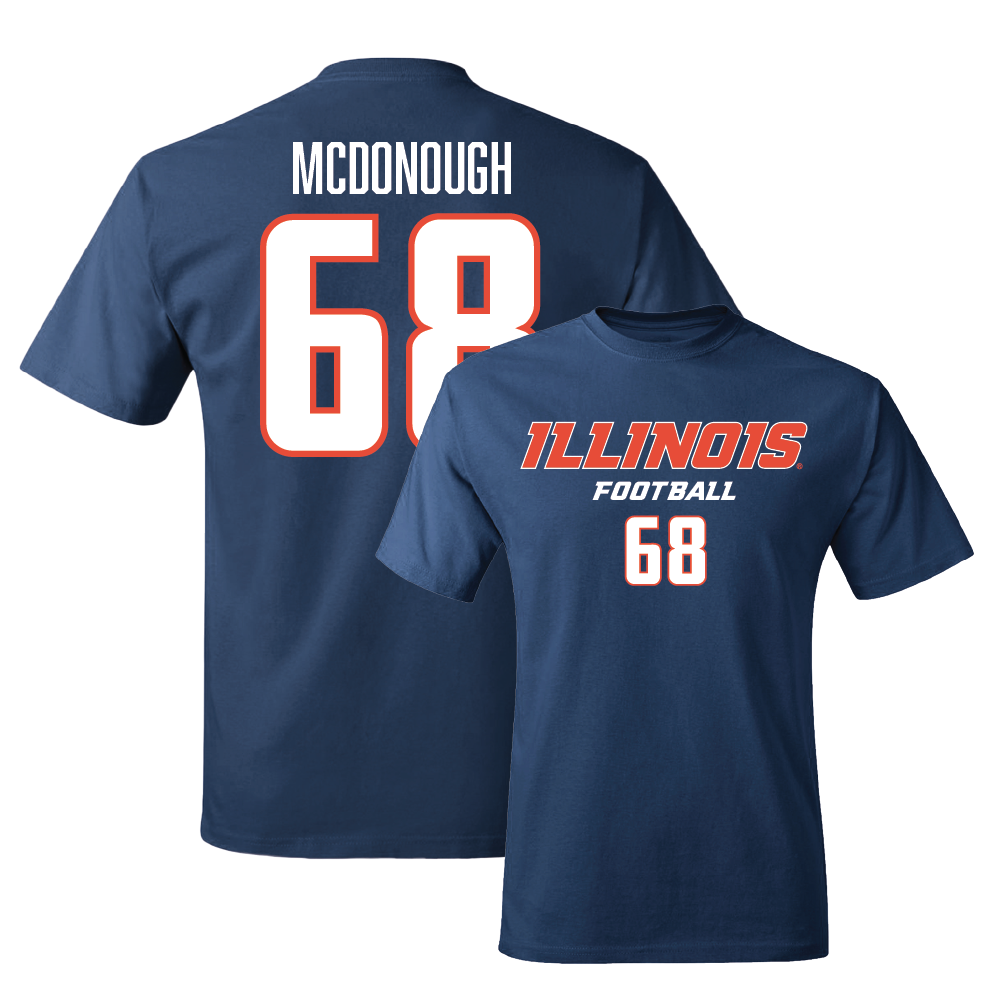 Navy Illinois Football Classic Tee    - Michael McDonough