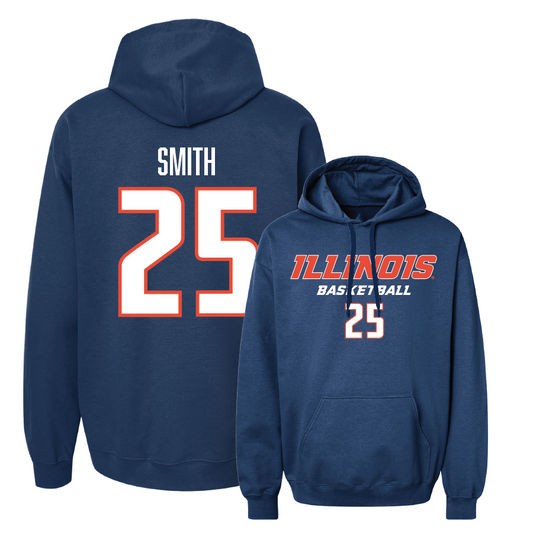 Navy Illinois Classic Hoodie  - Hayven Smith