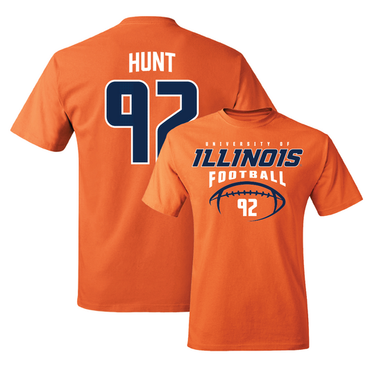 Orange Illinois Football Tee    - Gentle Hunt