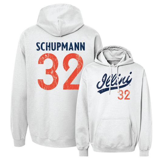 Script White Hoodie  - Kyle Schupmann