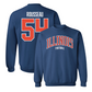 Navy Illinois Football Arch Crew    - Griffin Rousseau