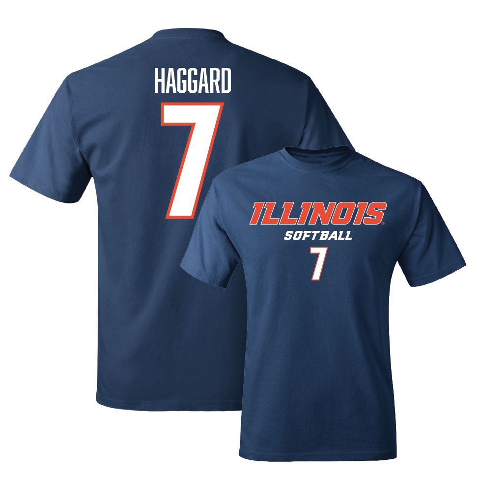 Navy Illinois Classic Tee  - Ellie Haggard