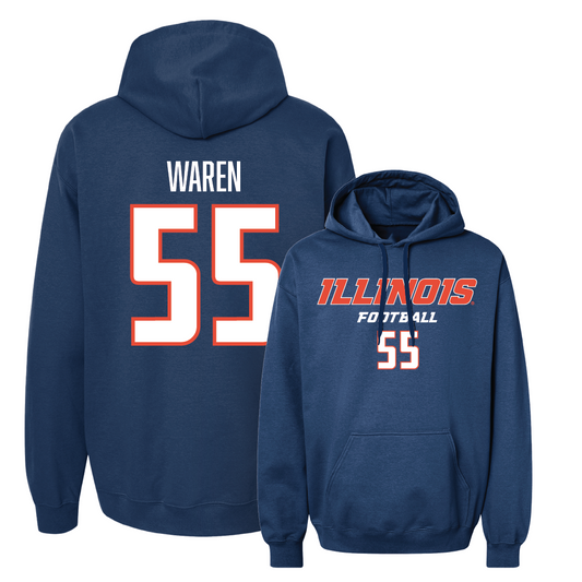 Navy Illinois Classic Hoodie    - Jeremiah Waren