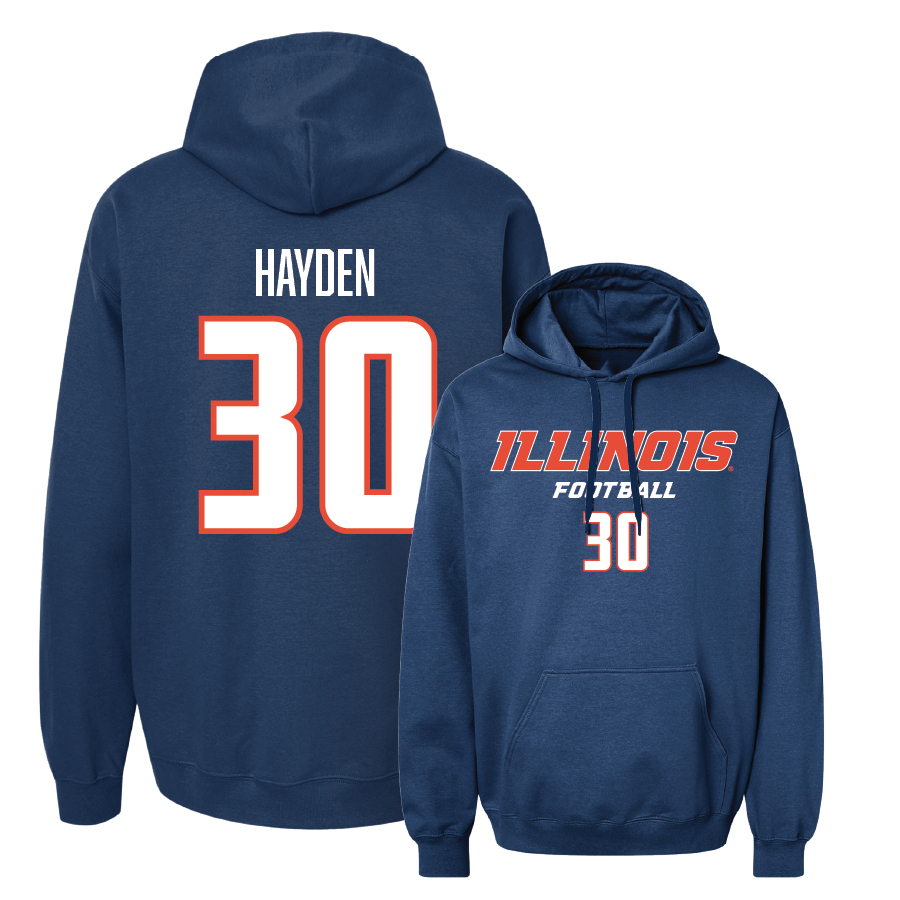 Navy Illinois Classic Hoodie    - Antwon Hayden