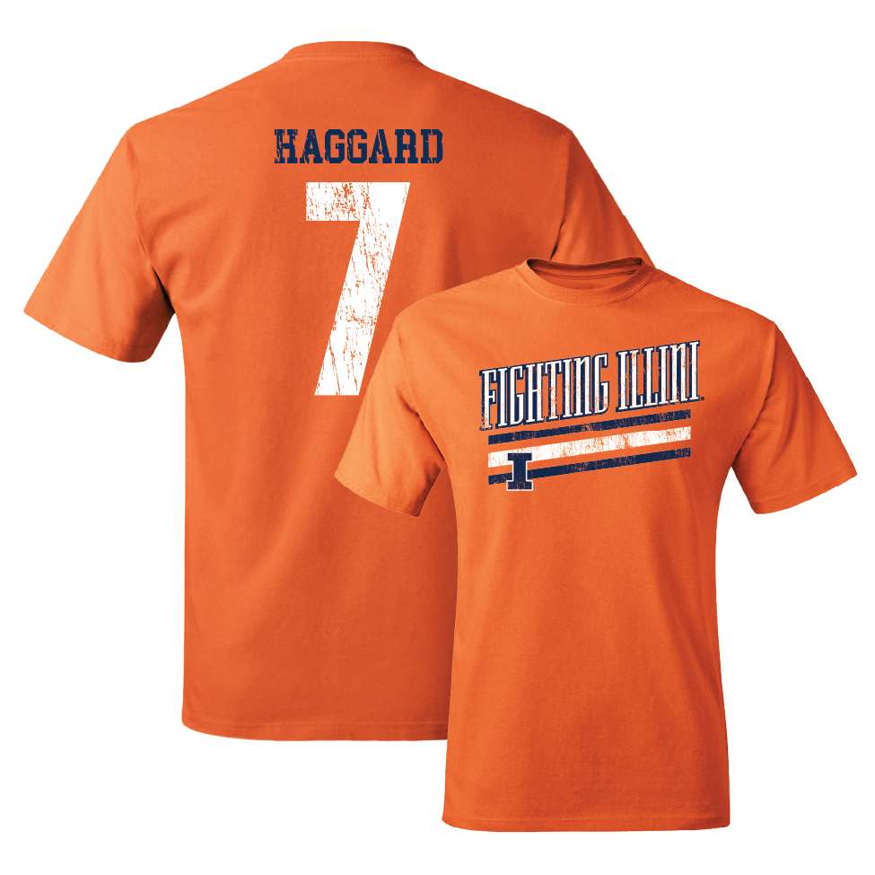 Orange Slant Tee  - Ellie Haggard