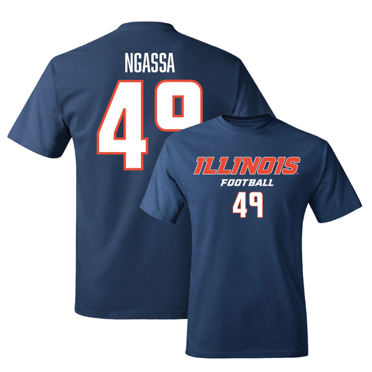 Navy Illinois Classic Tee    - Harrysson Ngassa