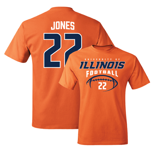 Orange Illinois Football Tee    - Robert Jones