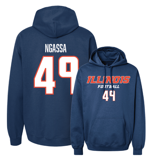 Navy Illinois Classic Hoodie    - Harrysson Ngassa