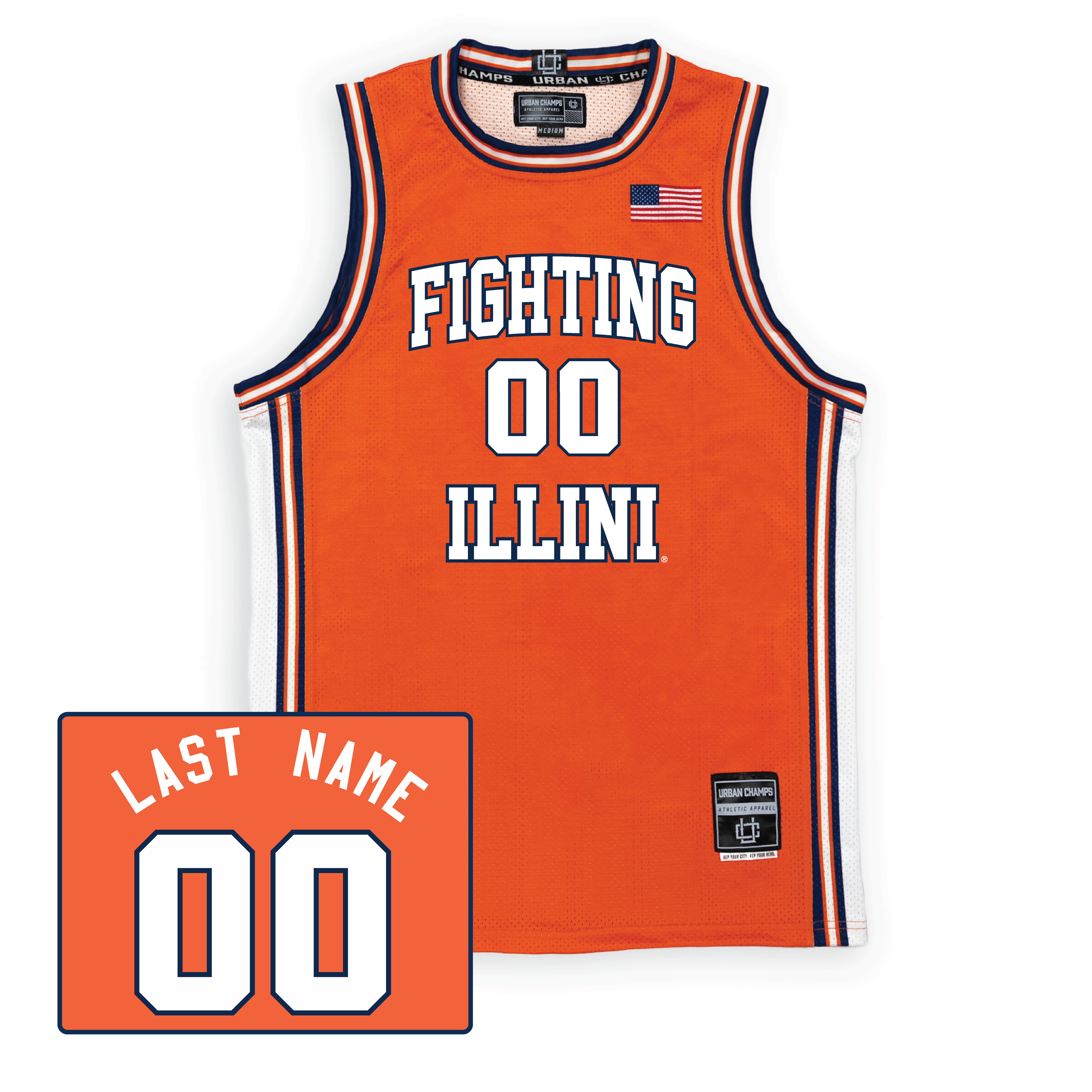 Orange Football Fighting Illini Jersey – The Illinois NIL Store