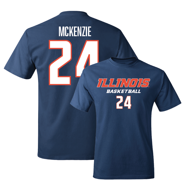 Navy Illinois Classic Tee - Adalia McKenzie #24