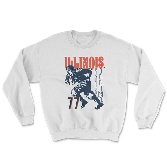 Illinois Football: Vintage Fighting Illini Crewneck Sweatshirt