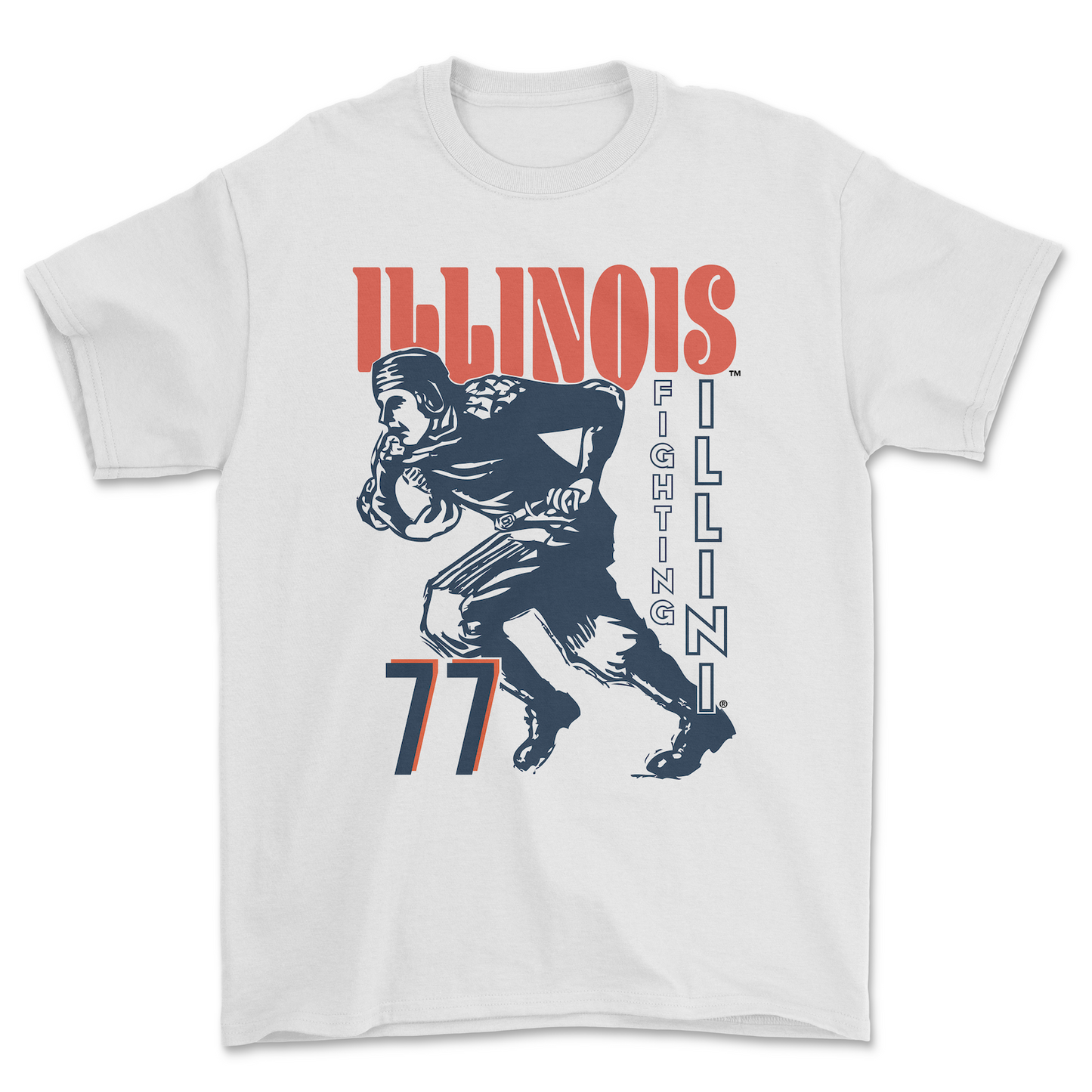 Illinois Football: Vintage Fighting Illini Tee